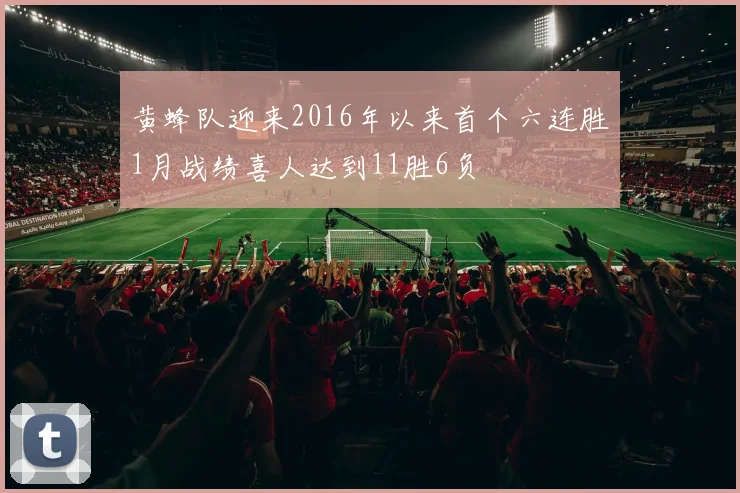 黄蜂队迎来2016年以来首个六连胜1月战绩喜人达到11胜6负